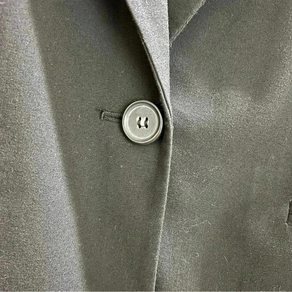 Halogen Women’s Black Blazer Jacket Size 8 One Button Lined - Picture 5 of 10
